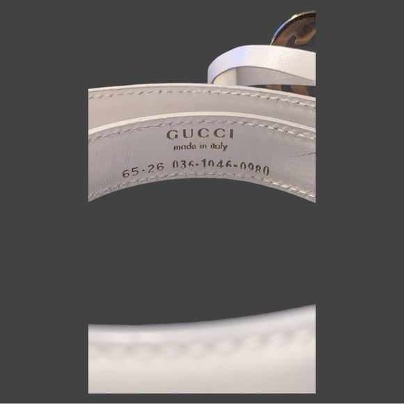 Gucci Leather Belt with Double G Buckle XS - Picture 8 of 11